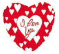 CTI ILY Simply White Hearts 31" Foil Balloon