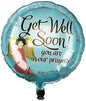 CTI Get Well Soon Angel 17" Foil Balloon