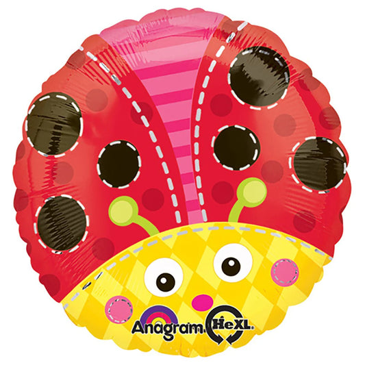 Cute Ladybug 17" Round Foil Balloon