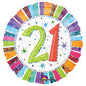 Holographic 18-inch Radiant Birthday 21st Balloon