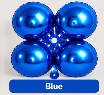 12" Clover Foil Balloons – Easy Magic Arch Air Fill Decorations - Pack of 4