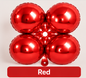 12" Clover Foil Balloons – Easy Magic Arch Air Fill Decorations - Pack of 4