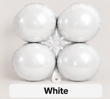 12" Clover Foil Balloons – Easy Magic Arch Air Fill Decorations - Pack of 4