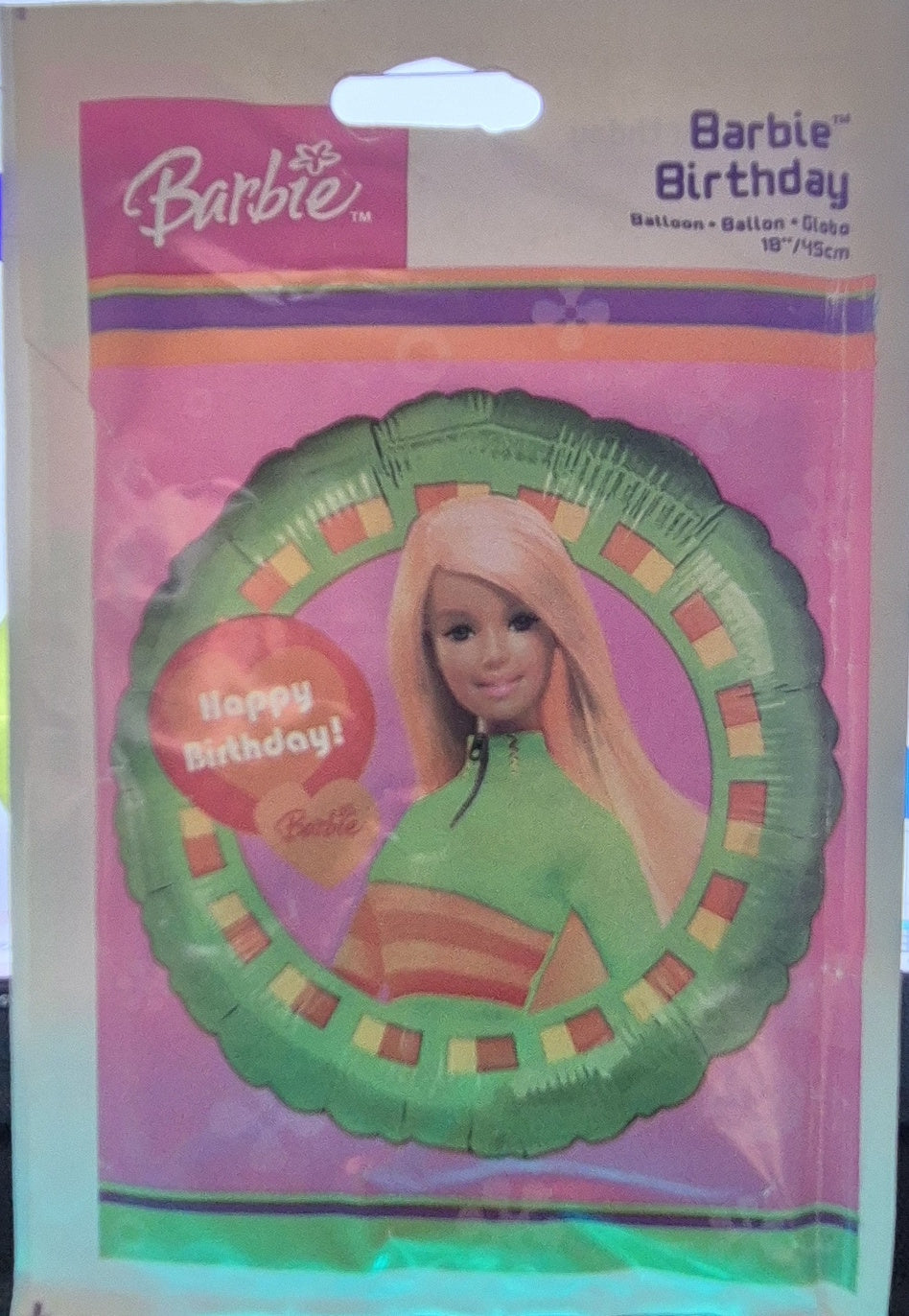 Anagram Barbie Happy Birthday 18" Foil Balloon