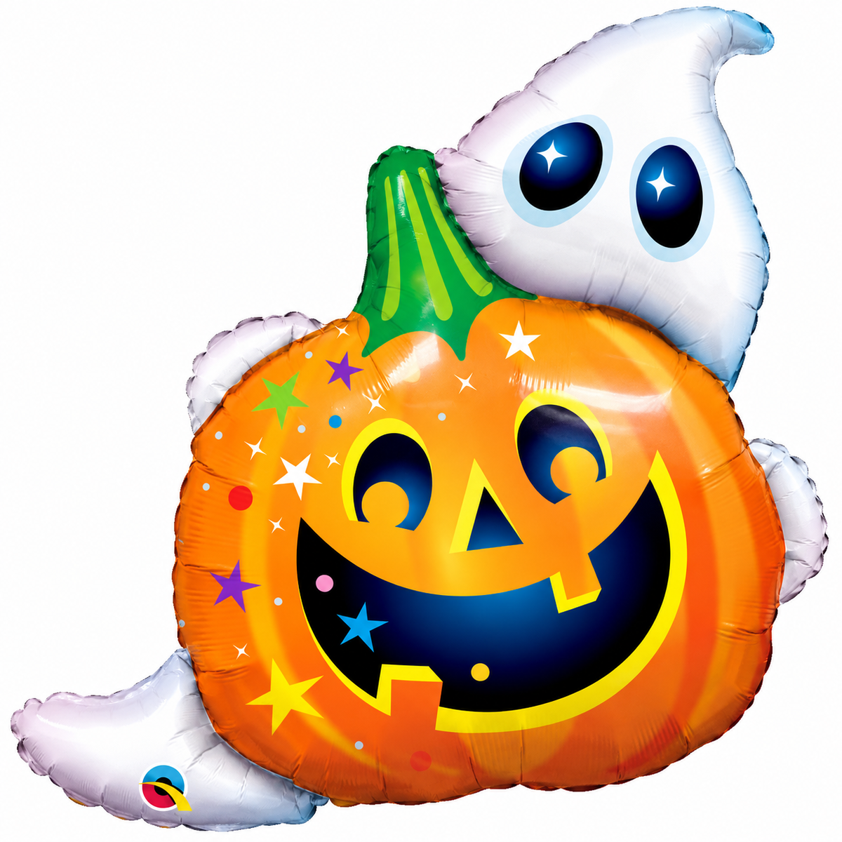 Halloween Jack & Ghost 33" Foil Balloon – Air or Helium