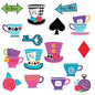 Amscan Alice in Wonderland Party Cutouts 30pc