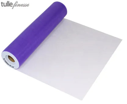 Eleganza Tulle Finesse 12" x 25 Yards Various Colours