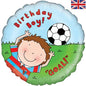 Oaktree Happy Birthday Footballer 18" Foil Balloon