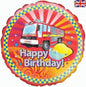 Oaktree 18inch Fire Engine Birthday Foil Balloon