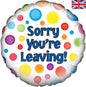 Sorry You're Leaving Dots 18" Foil Balloon
