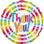 Thank you Colourful 18" Holographic Foil Balloon