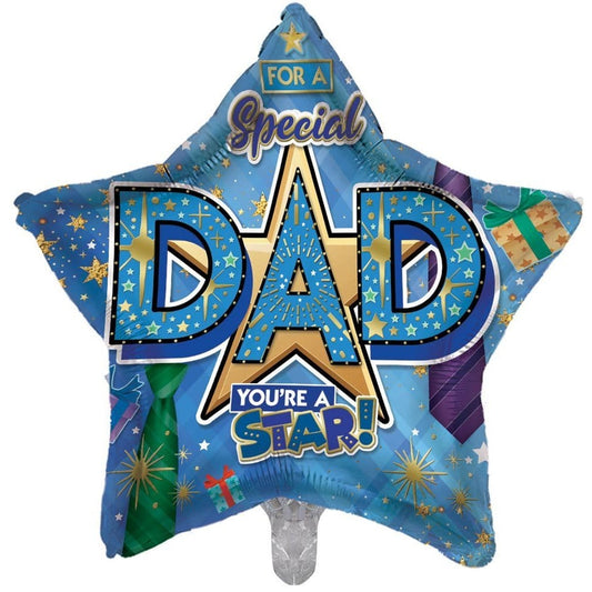 Special Dad You're a Star 18-inch Star Foil Balloon