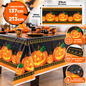 Halloween Pumpkin Plastic Tablecloth 137 x 213cm – Party Table Cover
