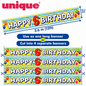 Happy 6th Birthday Banner – 3.6m / 12ft – Cut into 4 Banners