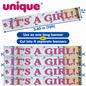 Unique It’s A Girl Baby Shower Banner – 3.65m / 12ft – Cut into 4 Banners