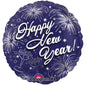 Happy New Years 18" Blue Fireworks 2029601 Foil Balloon
