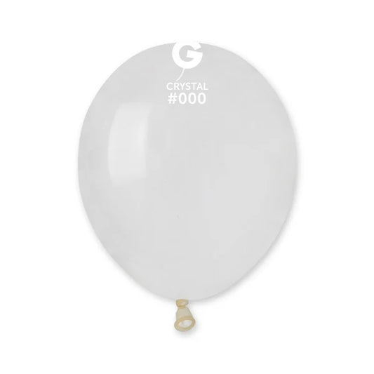 Gemar A50 Clear #000 5" Latex Balloons 50pc/Bag