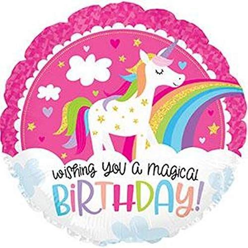 CTI Magical Unicorn Birthday 17" Foil Balloon