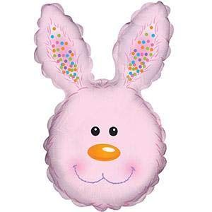 CTI Pink Bunny Head Shape-A-Loon 30" Foil Balloon