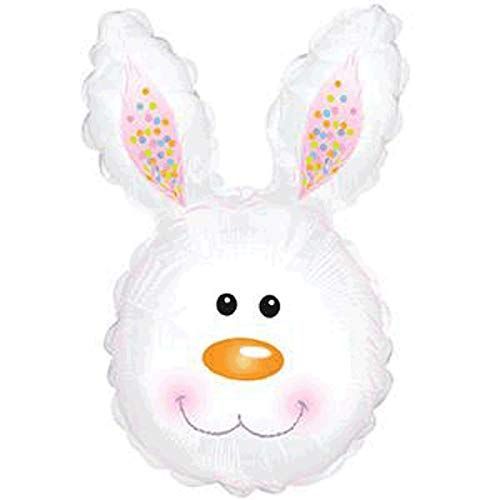 CTI White Bunny Head Shape-A-Loon 30" Foil Balloon