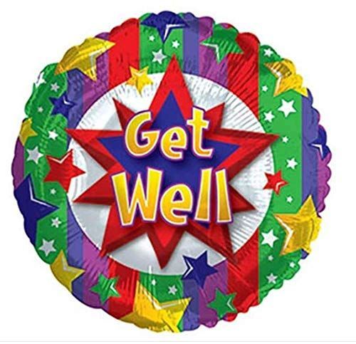 CTI Get Well Colorful Burst 17" Foil Balloon