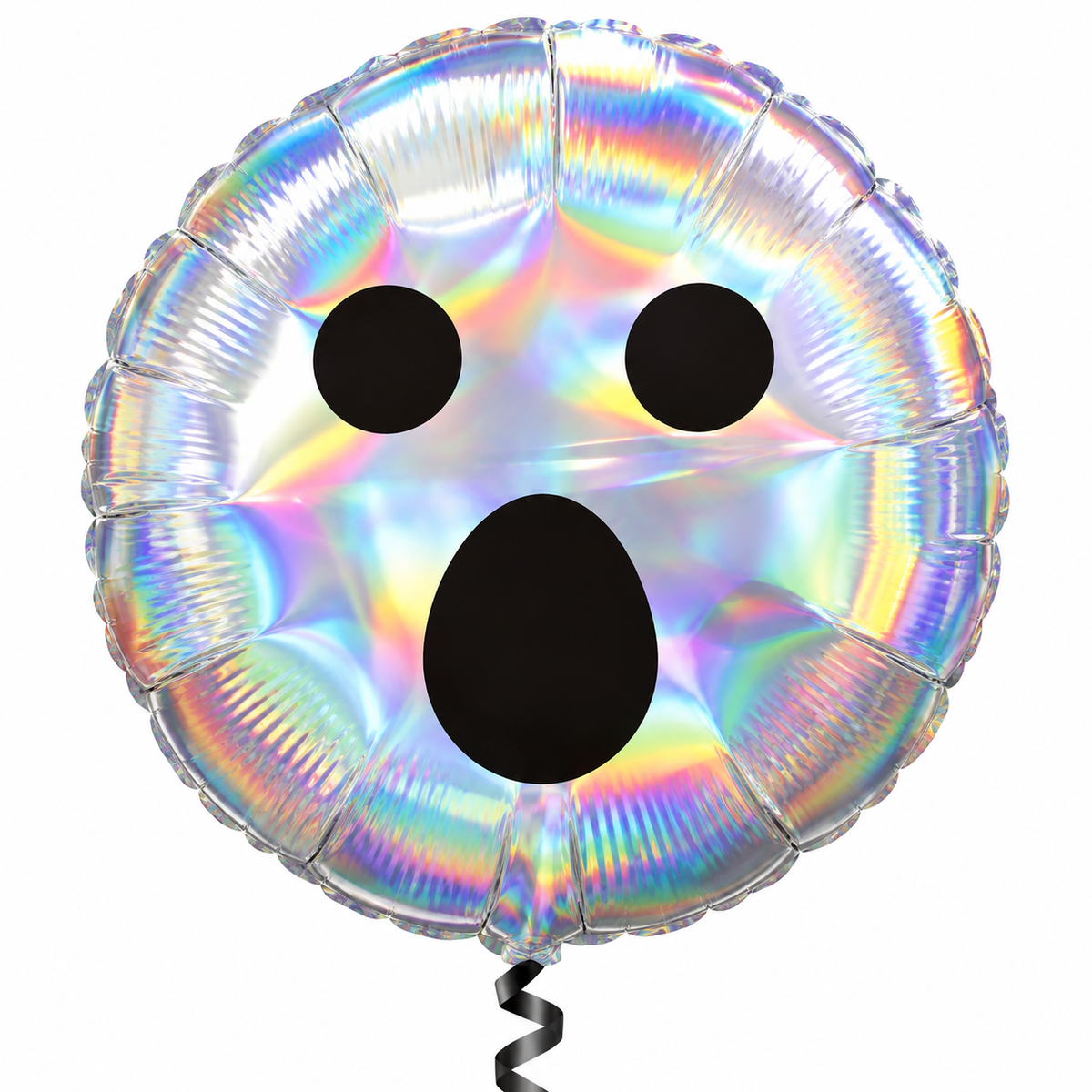Holographic Ghost Face 18" Foil Balloon – Air or Helium
