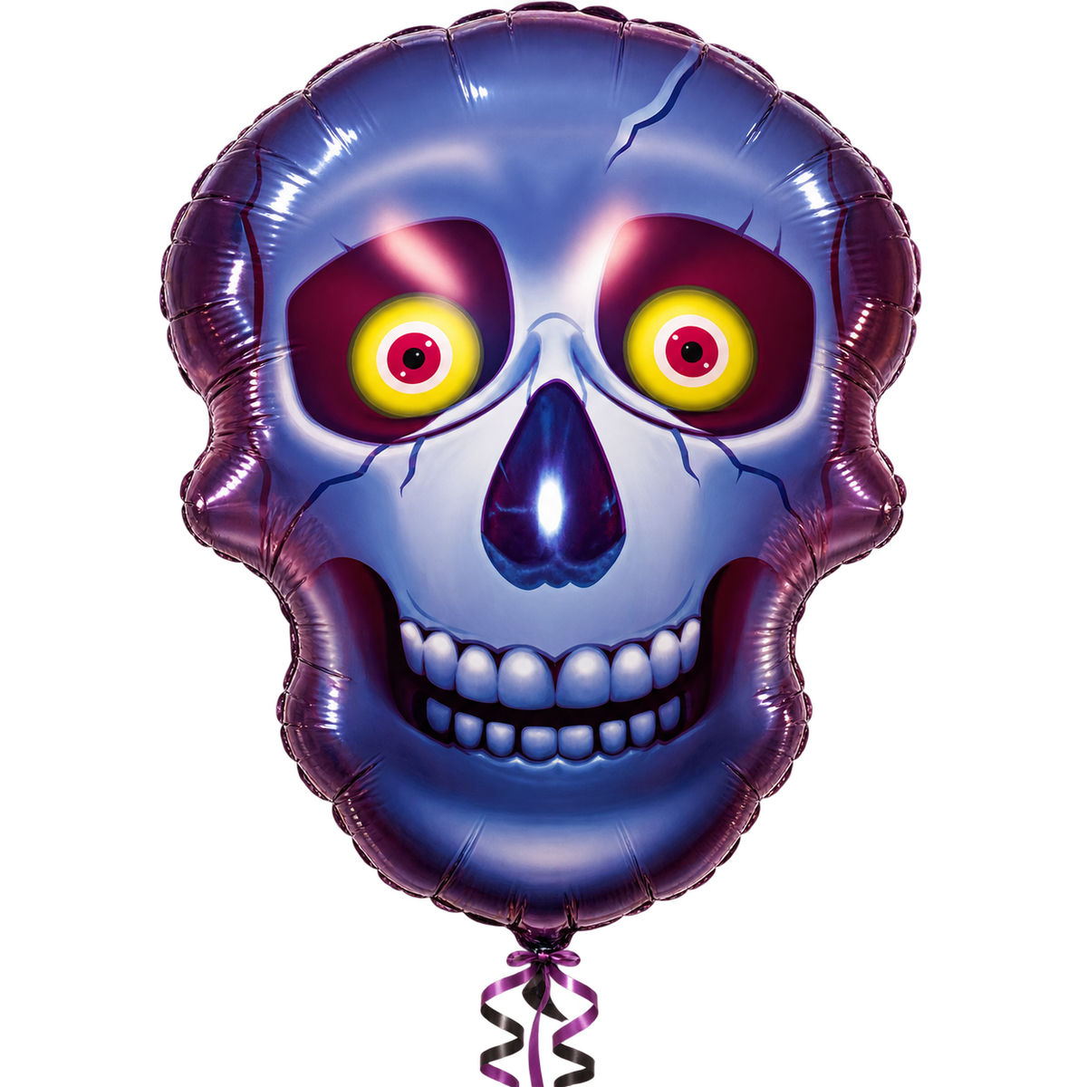 Halloween Blue Skull 25" Foil Balloon – Air or Helium