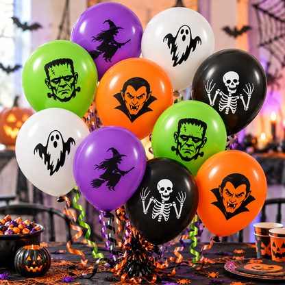 Halloween 12" Latex Balloons Pack of 10