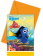 6 x Disney Finding Dory Party Invitations