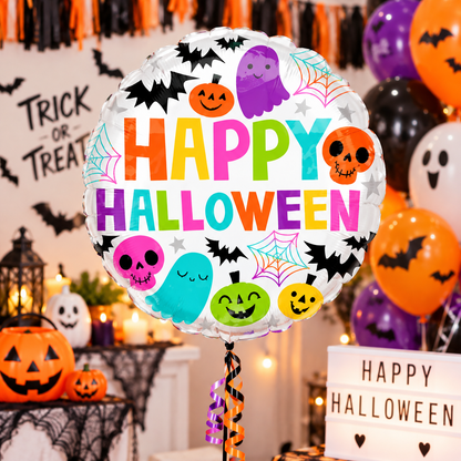 Colourful & Creepy Halloween Party 18" Foil Balloon Anagram 4482601
