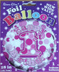 Simon Elvin Happy 1st Birthday Pink 18" Foil Balloon