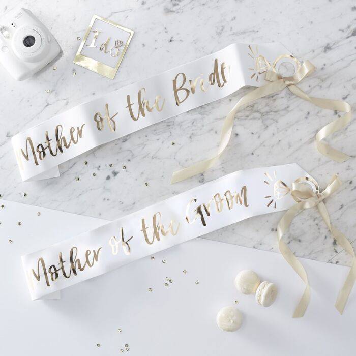 Ginger Ray Mother of the Bride/Groom Sashes 2pc