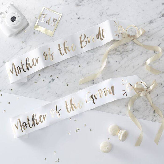 Ginger Ray Mother of the Bride/Groom Sashes 2pc