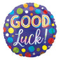 Good Luck Dots Iridescent 18" Round Foil Balloon