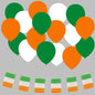 10M 20 Flag Bunting & 24pc x 12" Balloons (Ireland)