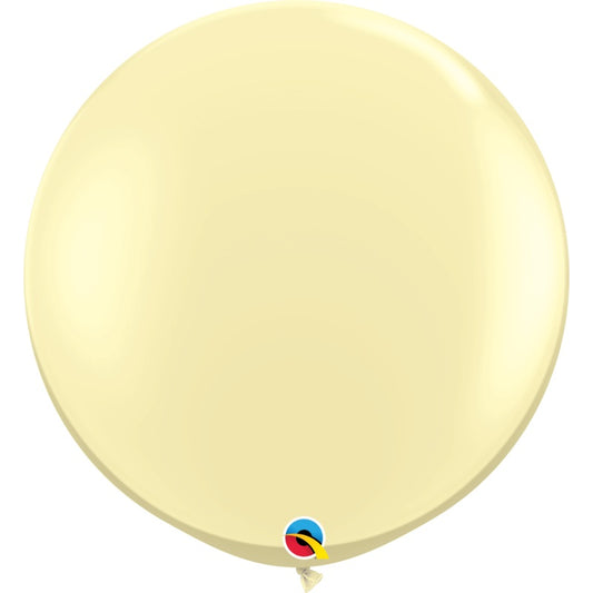 Qualatex Ivory Silk 3ft/36" Latex Balloons 2pc/Bag