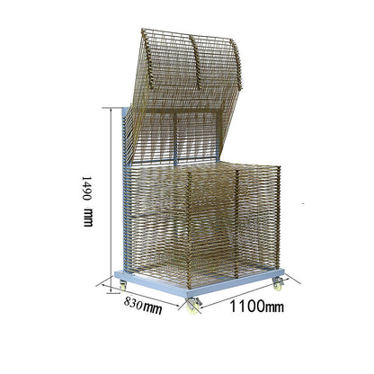 Large Drying Rack for Screen Printing, 50 shelves