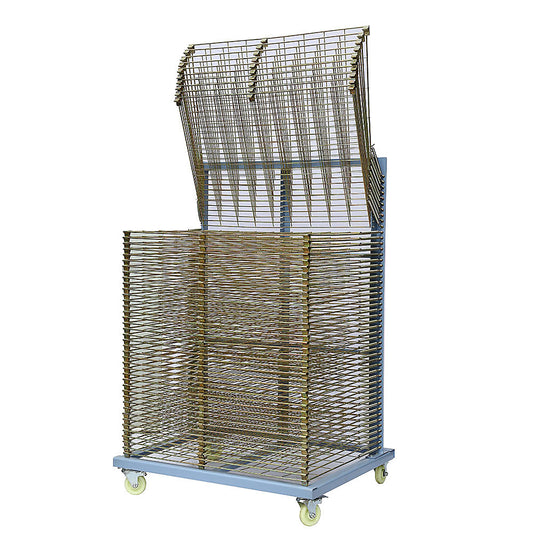 Large Drying Rack for Screen Printing, 50 shelves