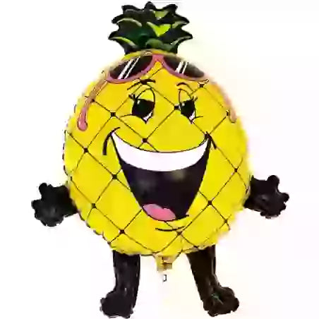 Smiling Pineapple Shape 32" Foil Balloon