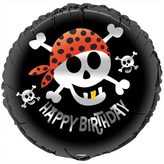 Unique Happy Birthday Pirate Fun 18" Foil Balloon