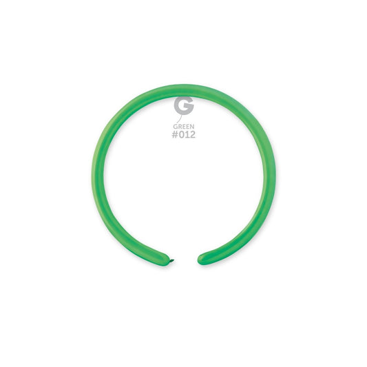 Gemar Modelling Balloons 2" Green #012 100pc/Bag