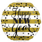 Golden Happy New Year 3426201 Round 17" Foil Helium Balloon