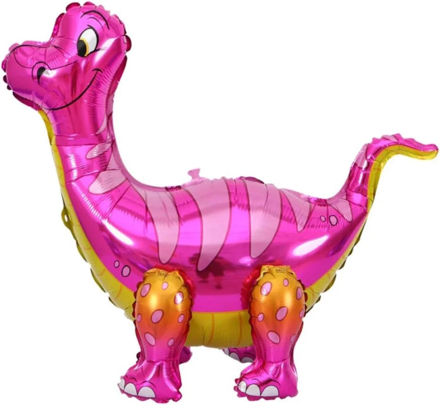 3D Standing Dinosaur Foil Balloon – Large Air-Filled Dino Party Decoration