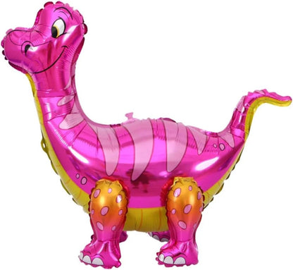 3D Standing Dinosaur Foil Balloon – Large Air-Filled Dino Party Decoration