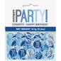 Blue & Silver Happy 70th Birthday Confetti 14g
