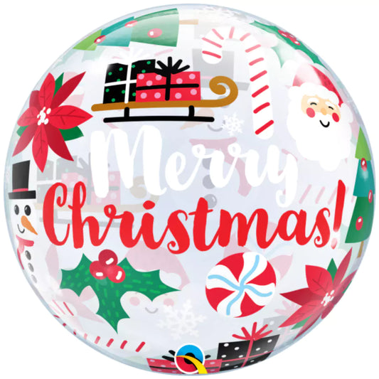 Qualatex Everything Christmas 22"/56cm Bubble Balloon