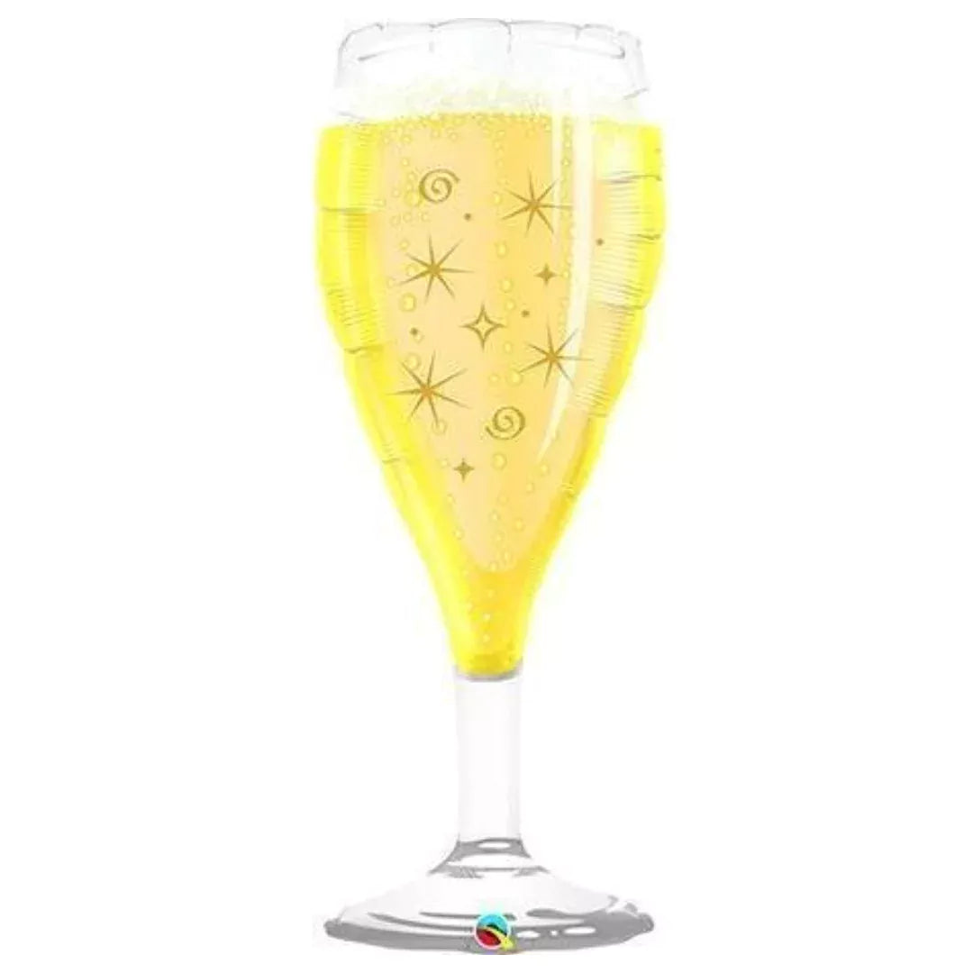 Bubbly Wine Glass Shape 39" Foil Balloon