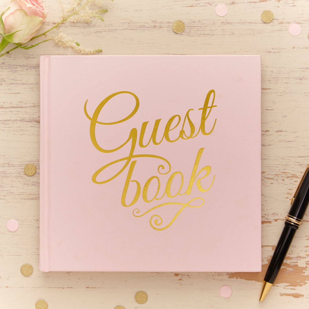 Ginger Ray Gold Foiled Guest Book with 32 Pages (21 x 20cm)