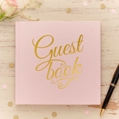 Ginger Ray Gold Foiled Guest Book with 32 Pages (21 x 20cm)