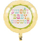 Creative Converting Baby Shower Happi Tree Round Metallic Balloon, 18-Inch